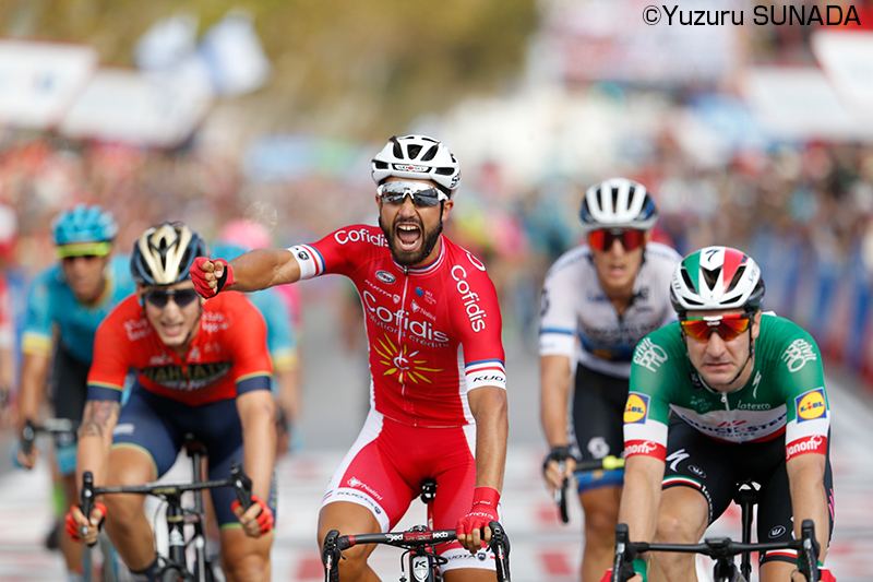 4年ぶりにグランツール区間勝利したナセル・ブアニ