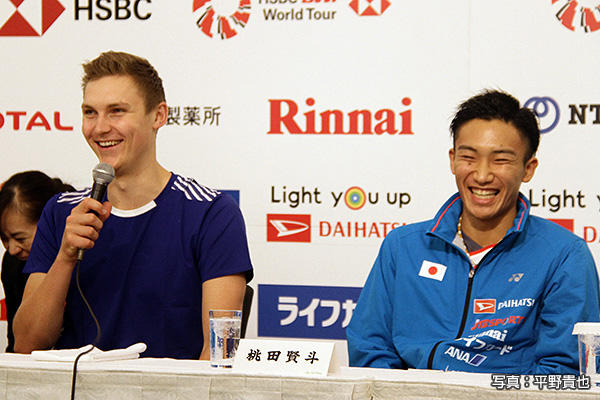 同じ1994年生まれの桃田とアクセルセン