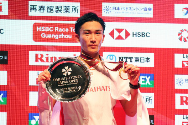 男子シングルスは桃田賢斗が初優勝を飾った