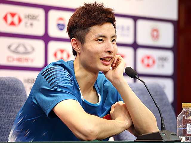 桃田に勝利した石宇奇(シー・ユーチー=中国)