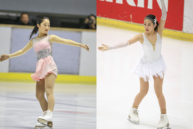 松岡あかり選手(左),前野空(右)