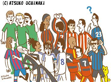 内巻敦子イラストギャラリー デイリーサッカーニュース Foot J Sportsコラム ニュース