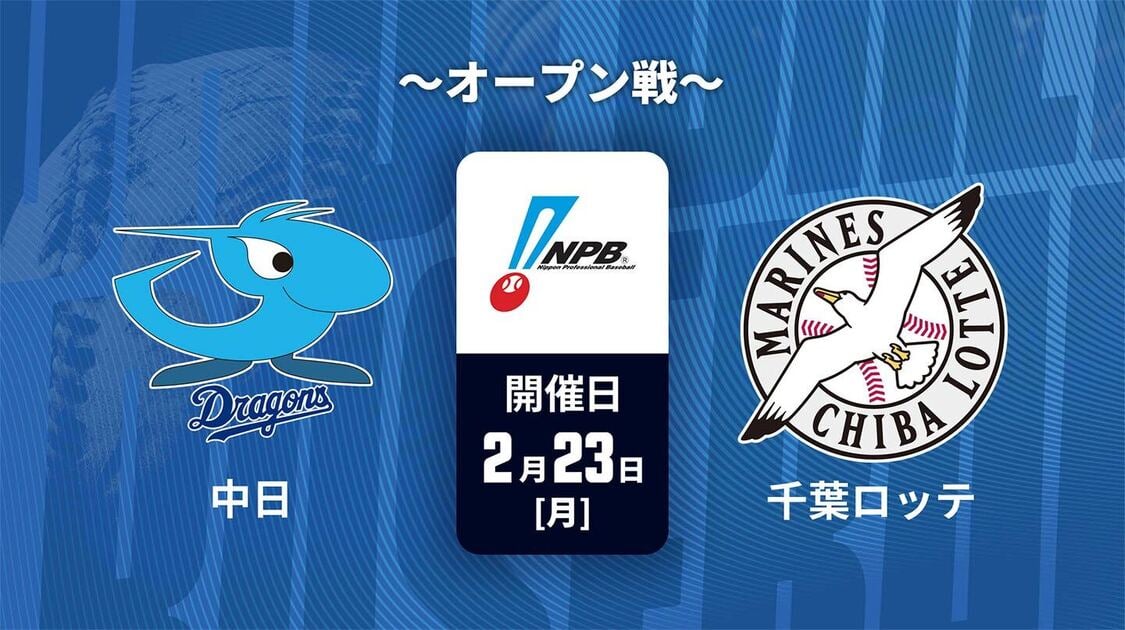 中日 vs. 千葉ロッテ