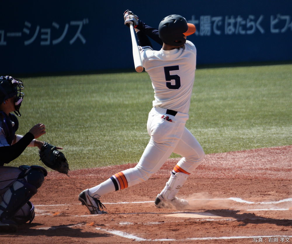 3ラン本塁打の清水外野手（東北福祉大）