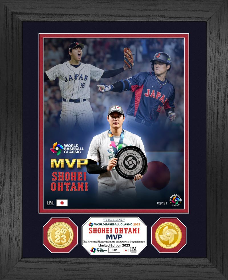 2023 WBC MVP 大谷翔平選手ダブルコインフォトミントワールドベース 