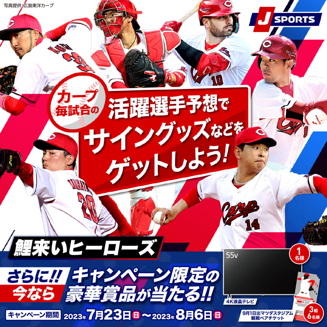 カープの毎試合の活躍選手予想でサイングッズなどをゲットしよう！