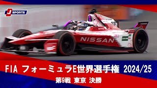 【決勝 ハイライト】FIA フォーミュラE世界選手権 2024/25 第9戦 東京
