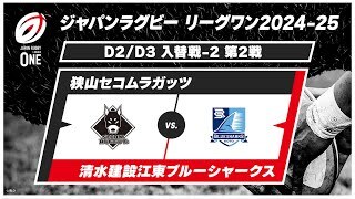 【D2/D3 入替戦 ハイライト】狭山セコムラガッツ vs. 清水建設江東ブルーシャークス