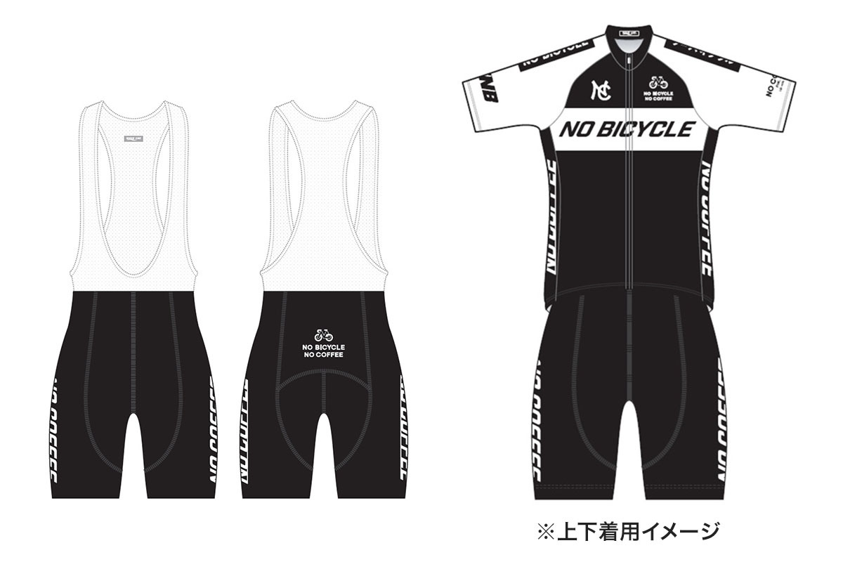 サイクルビブショーツ　上下着用イメージ