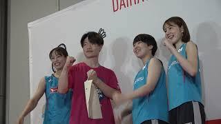 ジャパンオープン　シダマツペアと山口茜選手がサプライズ