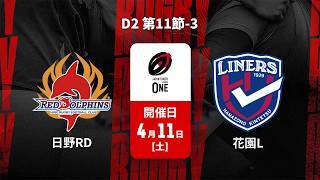 【D2 第11節 ハイライト】日野レッドドルフィンズ vs. 花園近鉄ライナーズ